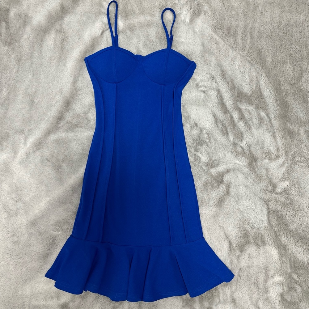 Elegant Blue Women's Dress